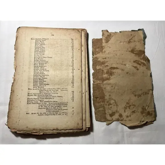 1831 Acts Congress Railroad Native American Treaty Patents Laws Andrew Jackson - Picture 8 of 8